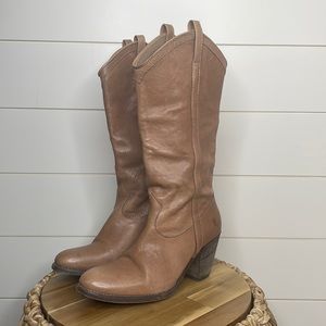 Frye Western Leather Tan Boots size 7